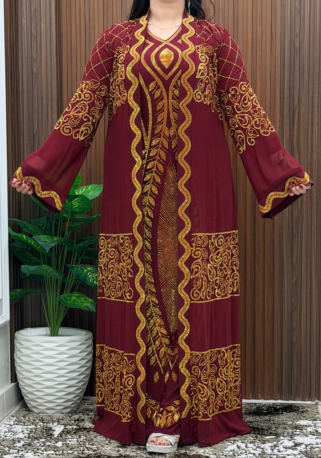 Abaya 100% Coton Égyptien Premium